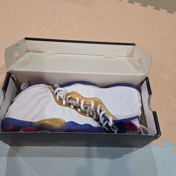 Nike Little Posite One (PS) Little Girls Multicolor Sneakers Size 13c - Picture 7 of 10